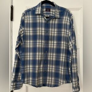 UNTUCKit Men’s Gingham Plaid Button Down Shirt - Medium